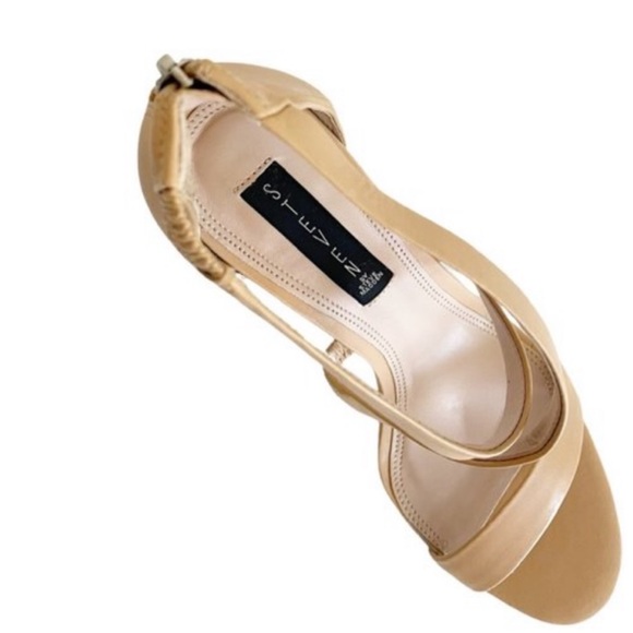 Steven by Steve Madden Ney Heeled Sandal in Nude Leather Sz 10 - Picture 6 of 10